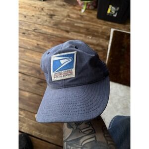 Lot Of 3 Vintage US Postal Service Logo Blue Baseball Caps And Visor!